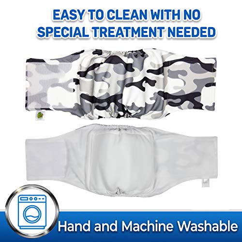 Image of PET MAGASIN Male Dog Belly Band (Camo, Medium)