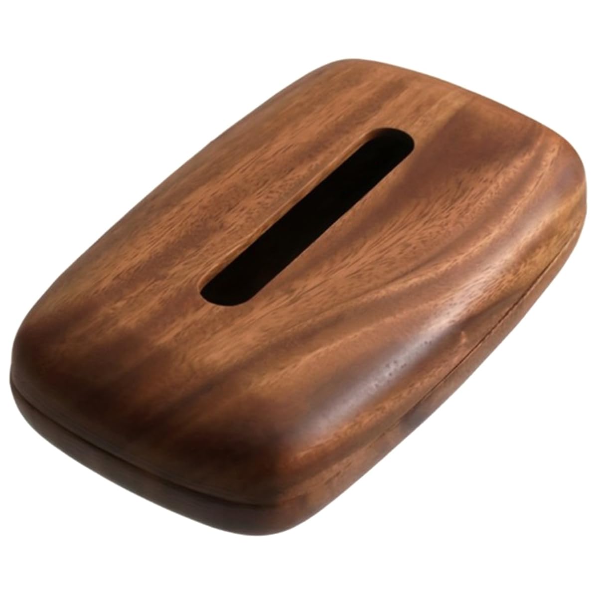 UDSKNV[KSL Vintage Style Walnut Wood Tissue Box Desktop Tissue Case Bedside Table Decoration Storage Box KitchensAccessories