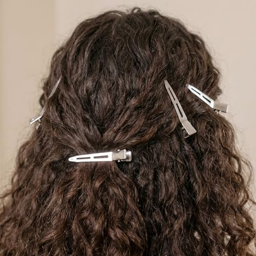 HINZIC 8 Pcs Hair Clips Metal Alligator Pinza miniatura 6