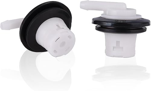 Kit de 2 válvulas de ventilación y ojales para depósito de combustible, compatible con Wrangler Cherokee Grand Cherokee Comanche, Dodge Ram Van,