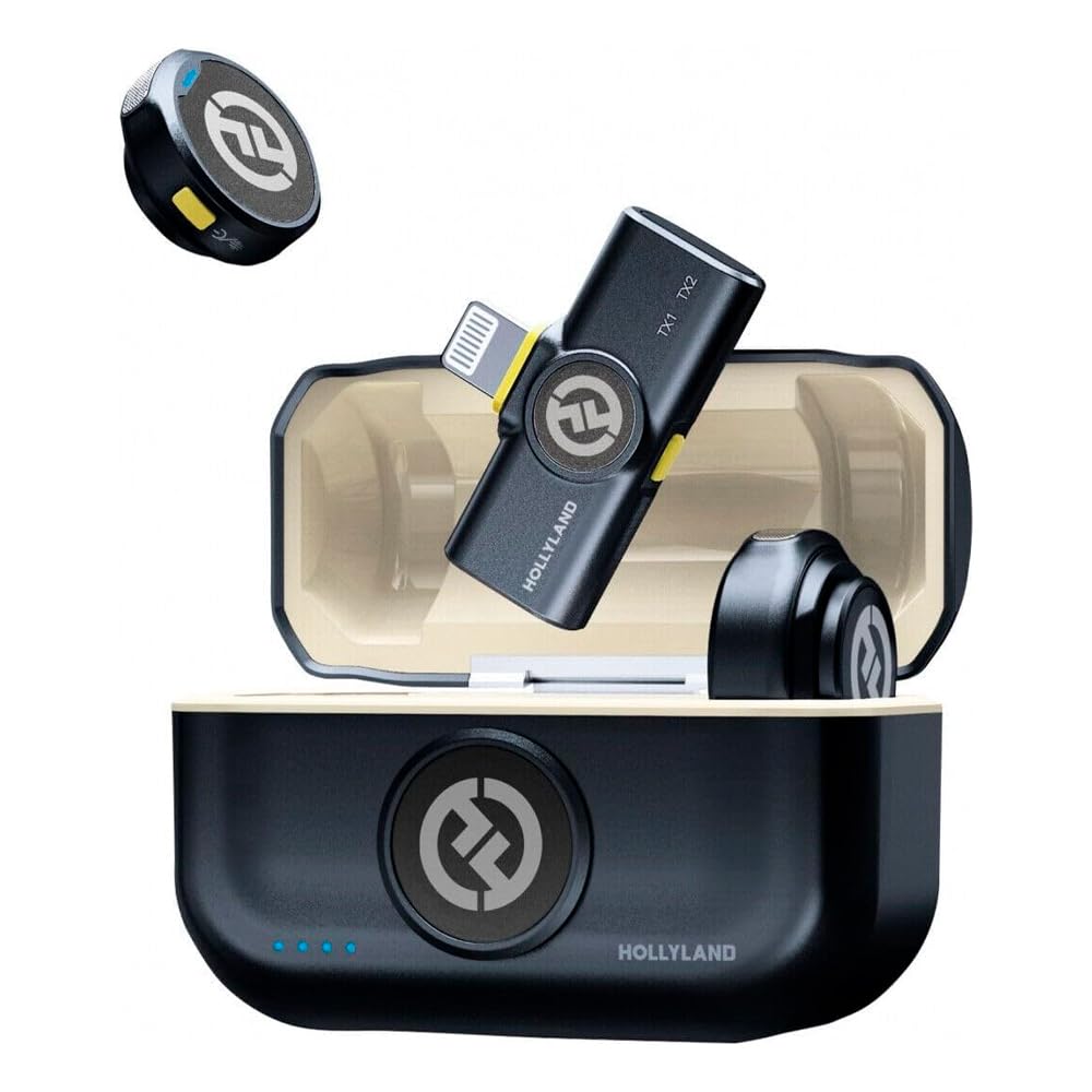 Hollyland Microfone Lapela Lark M2 Duo Wireless Lapela Lightning, Ios Preto