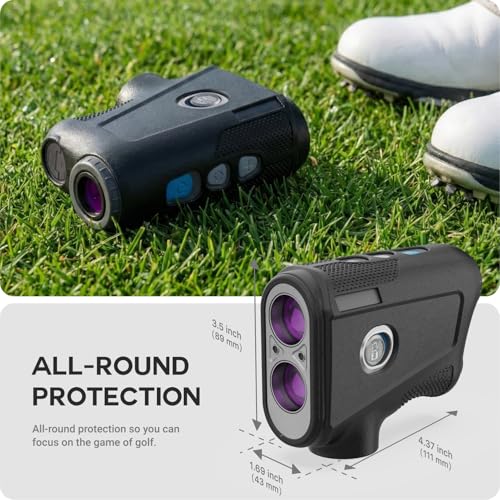 Silicone Case Compatible with Bushnell Tour Hybrid Laser Golf Rangefinder, Protective Cover (Black)