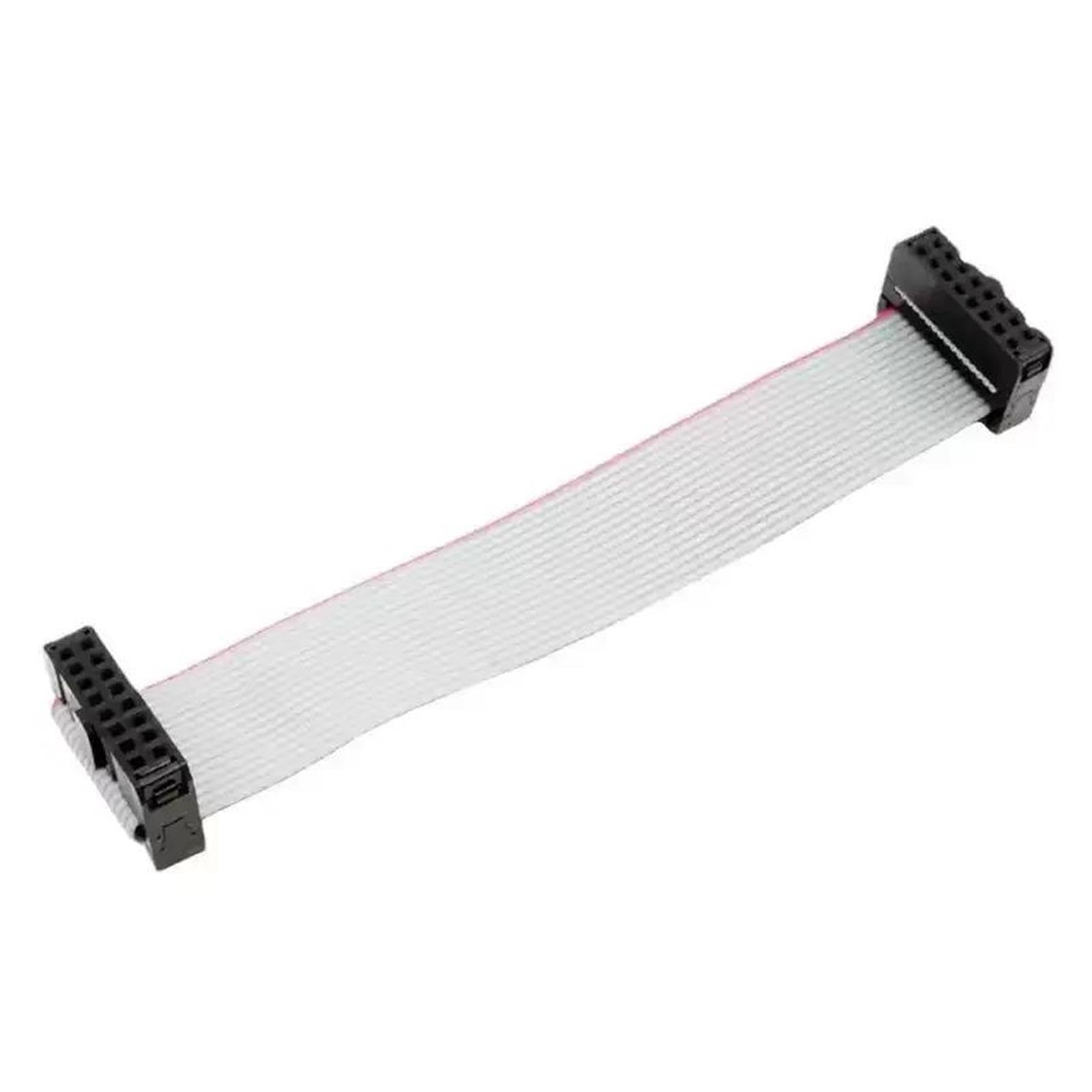 Cavo a nastro piatto grigio 1/2PCS 2.54 millimetri Passo FC Grigio Nastro Piatto Cavo Dati Connettore for DC3 IDC Box Intestazione 6/8/10/12/14/16/18/20/24/26/30/34/40/50 Spille(50CM,2PCS_40P)