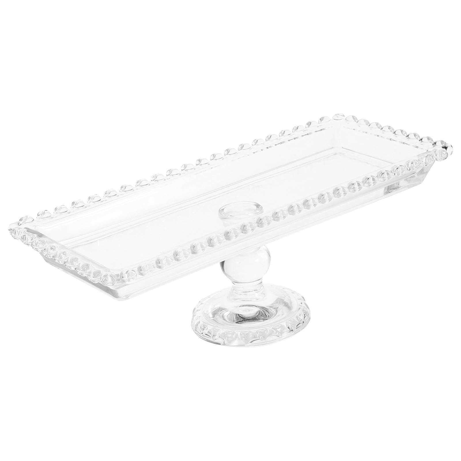 Alipis Plateau à Fruits et Gâteaux en Verre Transparent 30 CM Cloche, Convient pour Salades, Bonbons et Réunions