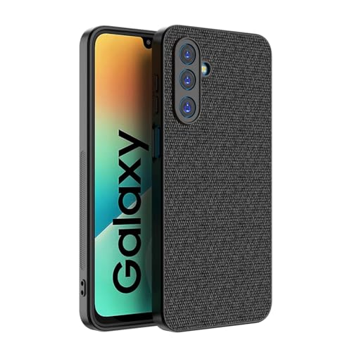 Image of Kapa Soft Full Fabric Protective Back Case Cover for Samsung Galaxy M36 / F36 5G | Shockproof Slim Hard Anti Slip Back Case (Black)