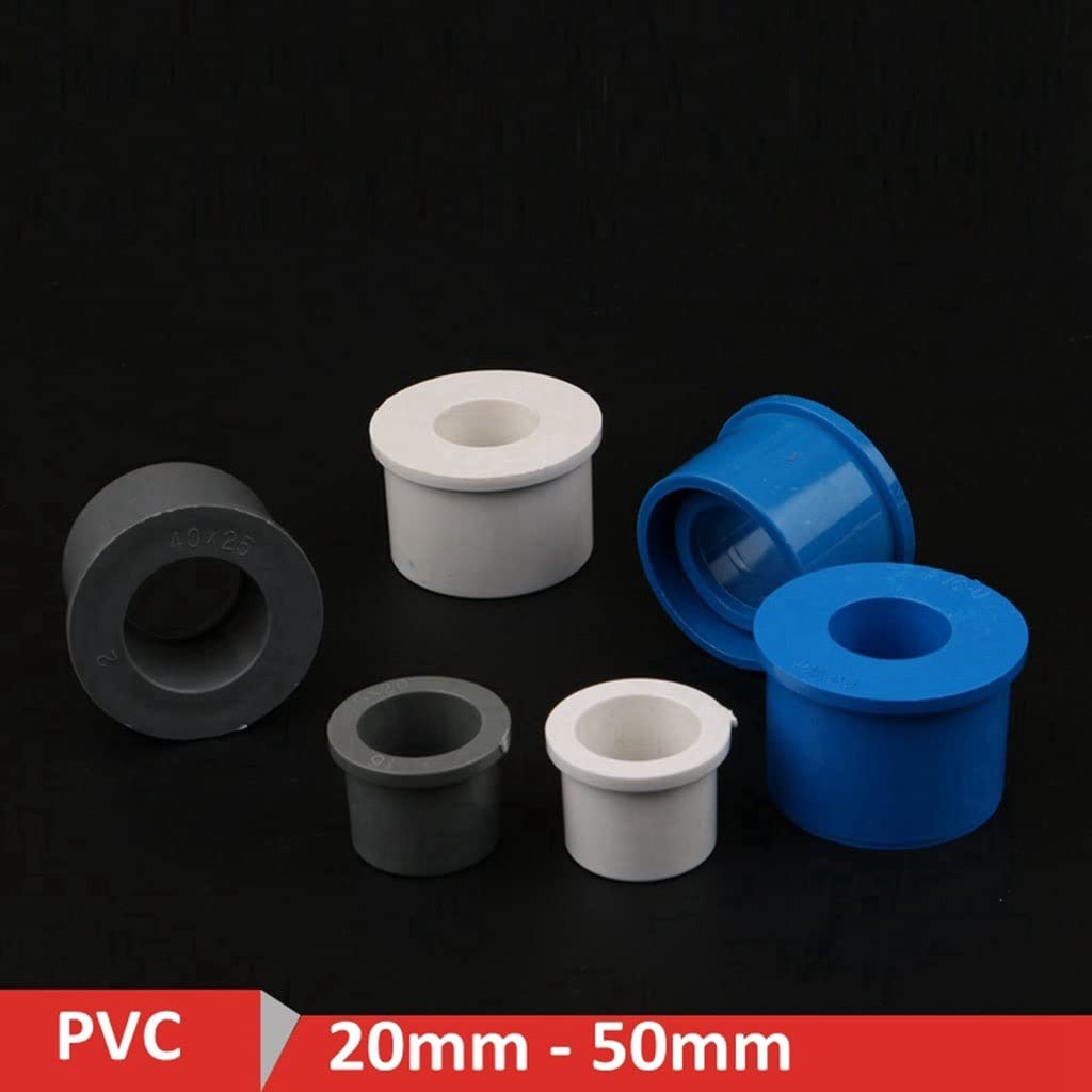 Conector de toque de manguera, Conectores reductores de tuberías de PVC, 2 uds., 20, 25, 32, 40 y 50Mm, juntas de tuberías de agua, rellenos de tuberías de PVC, casquillo de tubería de riego