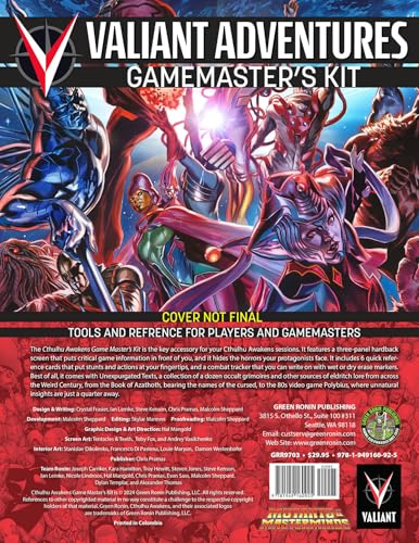 Valiant Adventures Gamemaster's Kit: A Valiant ... 1949160637 Book Cover