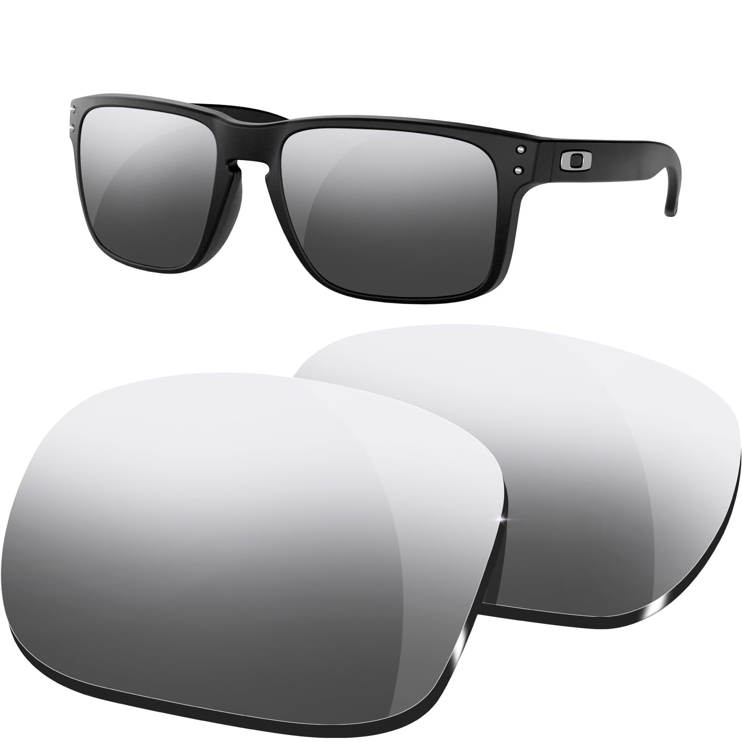 Ersatz-Sonnenbrillengläser für Oakley Holbrook-Gläser OO9102, 55 mm, Dicke: 2,0 mm