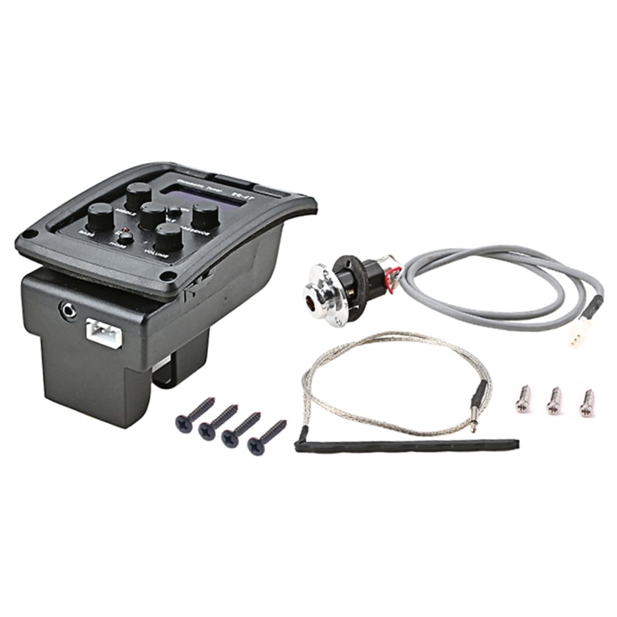 HANABASS 1Set Guitar Equalizer Durable Preamp with Rich Sound for Acoustic Pickups Easy Plug for Amplifiers and Recording Equipment Guitar Accessory