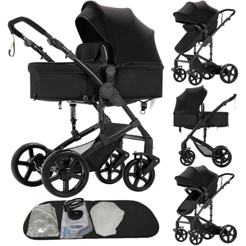 2 in 1 Convertible Baby Stroller with Bassinet