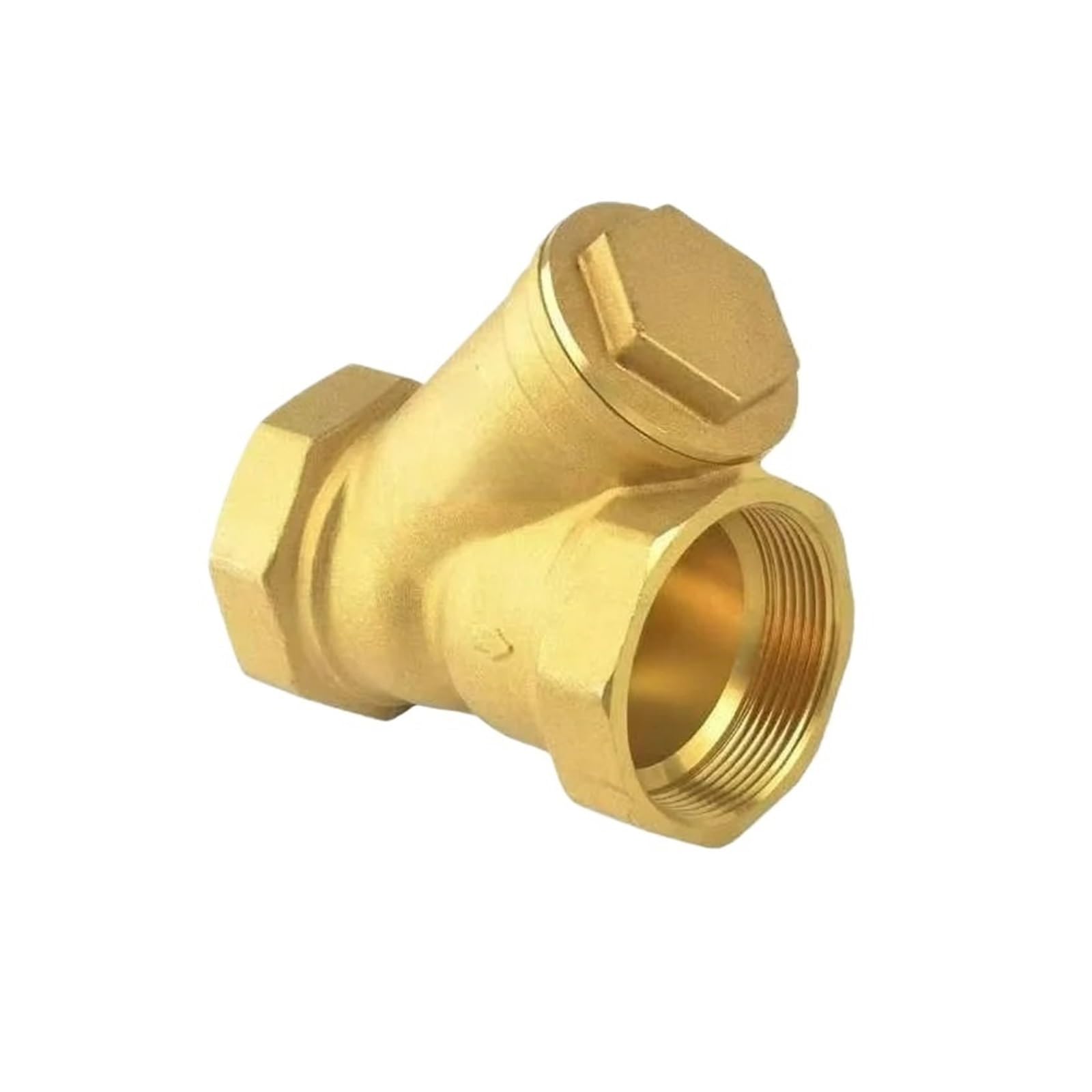 Válvula De Esfera Adaptador de conector tubería filtro en Y latón con rosca hembra BSP 1/2", 3/4", 1", DN32, DN40, DN50, for agua(1-1/2")