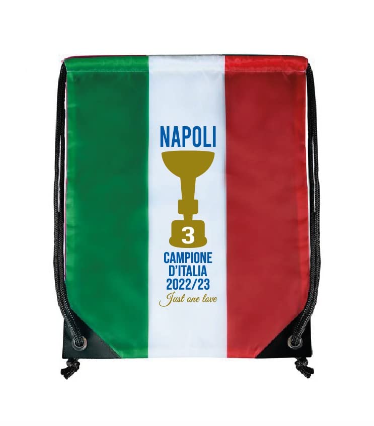 Generico Sacca Napoli porta tutto tricolore in nylon celebrativa Napoli Campione d' Italia 2022/23