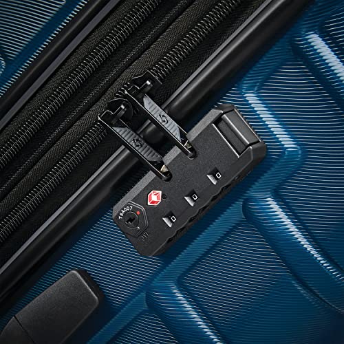 Image of Samsonite Omni 2 Hardside 2 Piece Set - Includes Carry-On & Large Checked Luggage - 360 Dual Spinner Wheels - Integrated TSA Lock & Expansion - Amazon Exclusive - Lagoon Blue