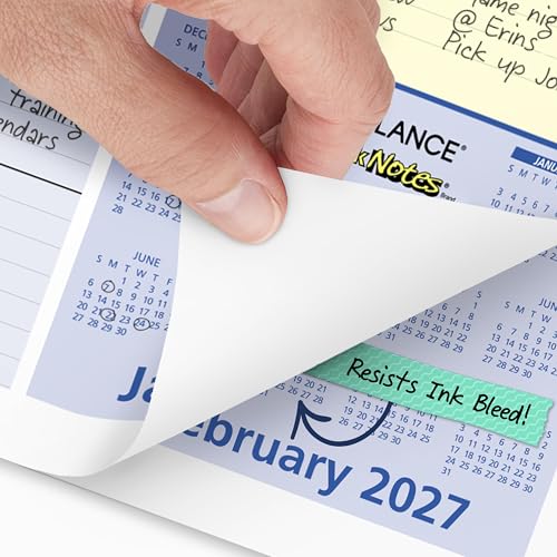 Image of AT-A-GLANCE 2027 Desk Pad Calendar, Monthly Desk Wall Planner, 13-Month Jan-Jan, 18 inch x 11 inch, QuickNotes (SK7100027)