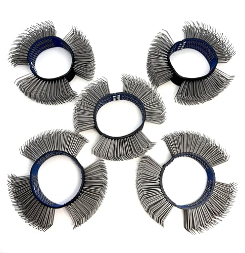 Image of 5PCS, Abrasive Wire Wheel Belt, Bristle Blasting Wheels for Surface Blaster | 0.7mm Carbon Spring Steel, 23mm Metal Blaster Wheels, Coarse Wire Wheel for Surface Blasting