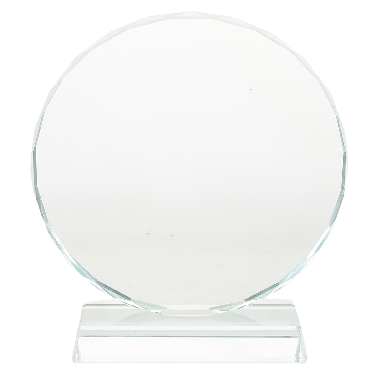 Ciieeo Trofeo de Cristal en en Forma de Girasol 16 Cm, Placa de Premio para Empleados, Reconocimiento Laboral, Premio de Cristal Transparente para Oficina y Ceremonias