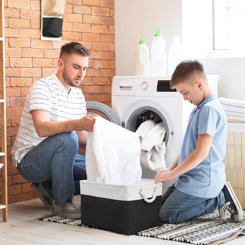 image for TheWarmHome Storage Basket for Gifts Empty - Large Cubes 3 Pack 15.8x1