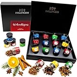 Hallingers Weihnachtsgruß - Weihnachtliche 12 Sorten Tee Geschenkset zu Weihnachten, vegan &...