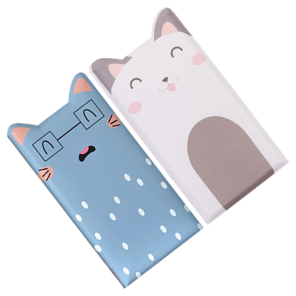 Pegatinas 3d de gato autoadhesivas y protector acolchado de pvc para decoración infantil