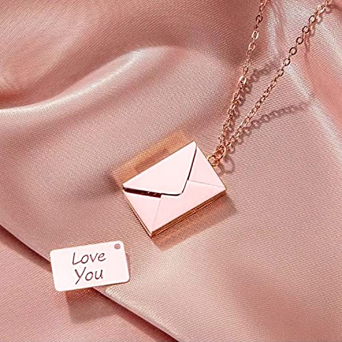 Image of Yellow Chimes Pendant for Women and Girls Rose Gold Pendant Necklace For Women | Staineless Steel Love Heart Pendant Chain | Birthday Anniversary Valentine Gift for Wife Girls Women
