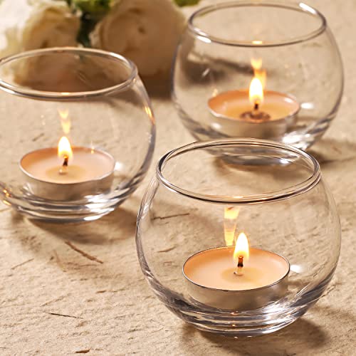 Volens 24PCS Clear Votive Candle Holders for Table Centerpieces, 2''×2'' Round Glass Tealight Candle Holders Bulk for Wedding Decor and Home Decorations by Volens - Used condition - US$22.82