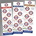 Produktbild Magnetische Lesezeichen, Motiv U-Bahn London Central Line , 6 Stück