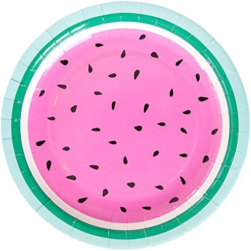 Watermelon Paper Plates | 10-Pack | Great for Summer/Fruit Themed Parties