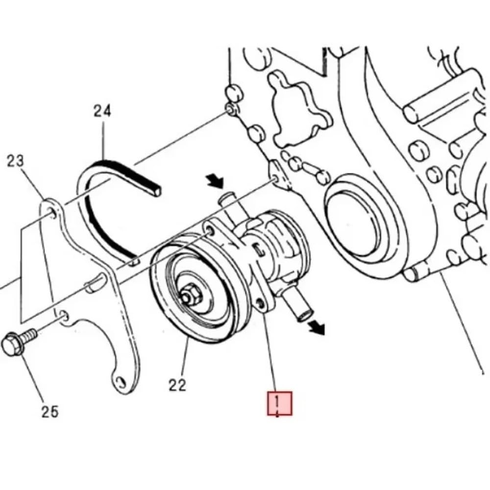 Pompe À Eau Électrique Pour Pompe À Eau Mer Pour Yanmar 128377-42500 Pour Pompe Pour Johnson 10-24509-01 24509-02 10-13337-01 Pompe À Eau