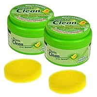 Pierre Clean À–Konomisches Format,1,2 Kg (2 X 600 G) Und 2 Schw?mme Produkt Auf Tonbasis,Namens Renovierstein Oder Ton,Zur Natürlichen Reinigung,Polieren Und Schutz