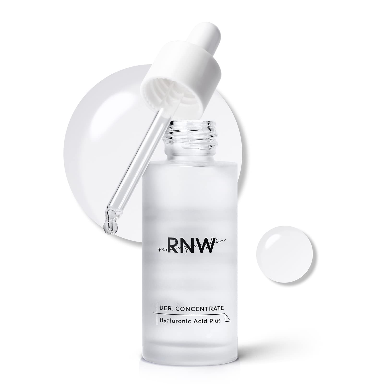 RNW Der. Concentrate Hyaluronic Acid Plus Serum 1 fl.oz. / 30ml | Hydrating and Soothing Facial Ampoule with Lightweight Texture for Dry and Sensitive Skin | Korean Skin Care