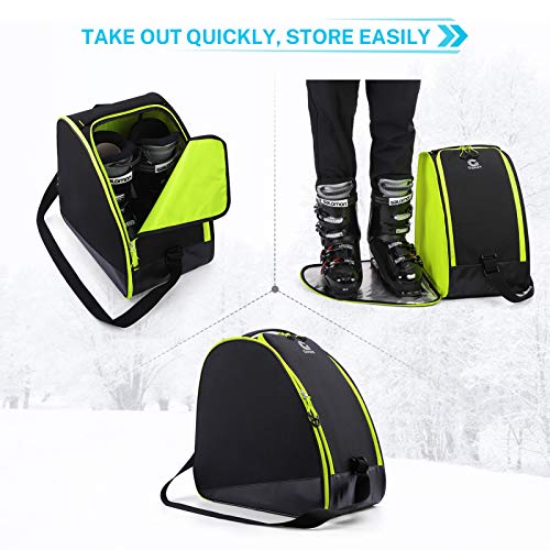 Gonex Padded Ski Bag and Boot Bag Combo 