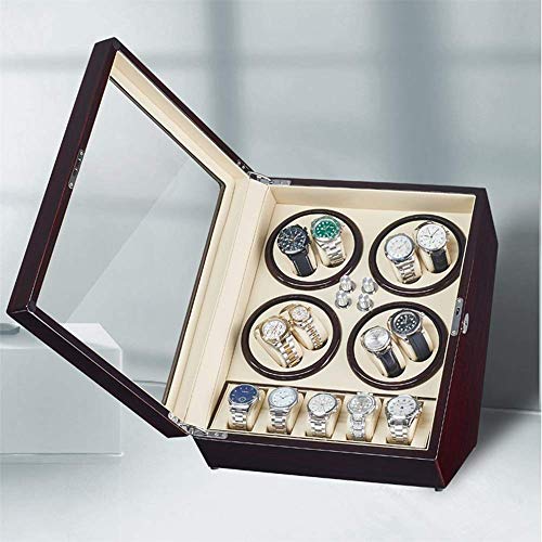 Enrouleur automatique 8+5 boîtes de rangement de montre avec 4 modes de rotation programmables