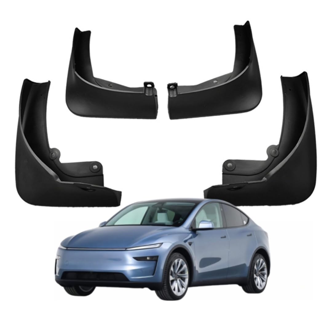 UDRFKDS Mud Flaps Splash Guards For Tesla Model Y 2025 Accessories Mudflap Fender Flares Front and Rear Mud Guard Set 4PCS