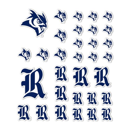 Adhesivo de vinilo Rice University duradero para evitar arañazos en portátiles y termos