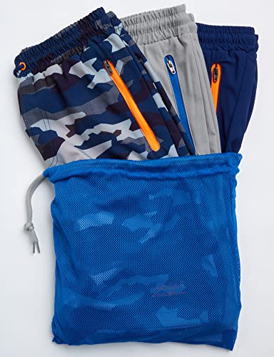 Image of Eddie Bauer Boys' Active Shorts - 3 Pack Quick Dry Athletic Shorts - Hybrid Mesh Performance Shorts for Boys (4-16)