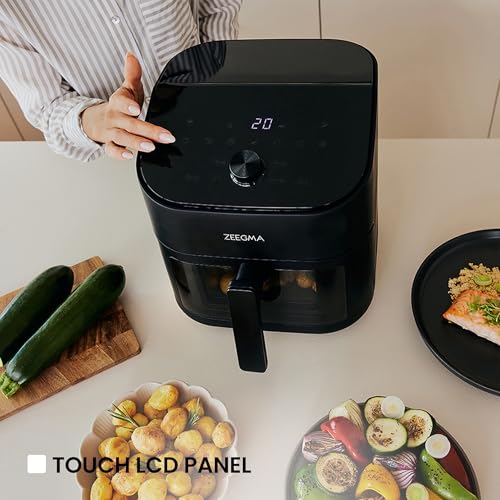 ZEEGMA Knapper Chef 6,5L Fettfri Fritös med 9 Program och Timer