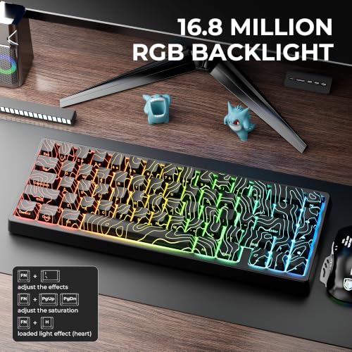 Image of XVX M67 60% Percent Keyboard Wireless, QMK /VIA Phantom Gaming Keyboard