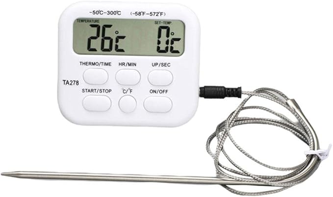 Review SHOUD Digital Instant Read Meat Thermometer,Probe Digital Meat Thermometer for Kitchen Camping BBQ,LCD Digital BBQ Grill Thermometer for Food Cooking Review SHOUD Digital Instant Read Meat Thermometer,Probe Digital Meat Thermometer for Kitchen Camping BBQ,LCD Digital BBQ Grill Thermometer for Food Cooking
