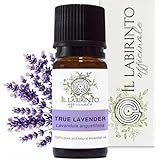 Il Labirinto Officinale Lavender Essential Oil – Pure Natural Lavender Oil for Diffuser & Humidifier, Food Grade Aromatherapy Essential Oil, Calming Floral Scent, Vegan and Pure Organic Formula - 10ml