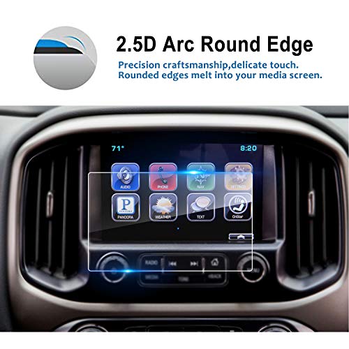 Lfotpp Glass Protector Replacement For 2015-2019 2020 Chevrolet Colorado Suburban Tahoe 8 Inch Mylink, Tempered Glass Navigation Infotainment Center Touch Screen Protector, Scratch-Resistant #TOP6