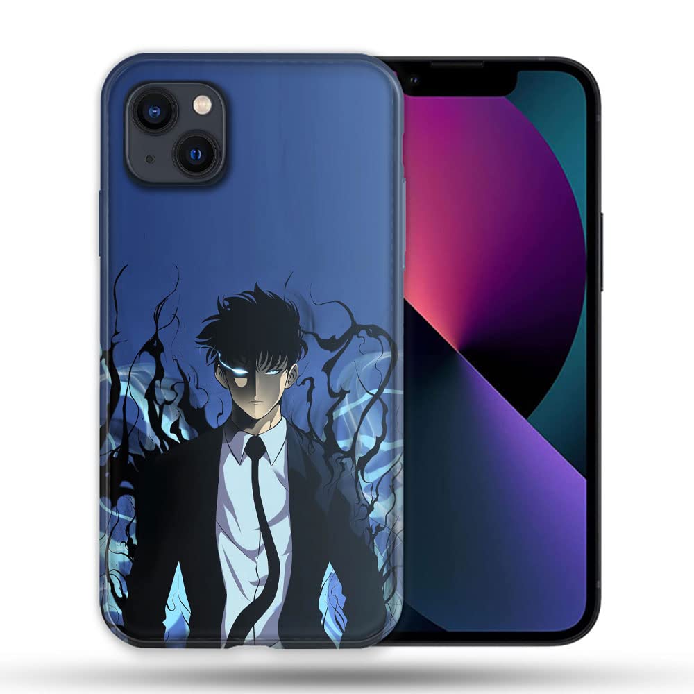 Magsafe Case Compatible with Apple iPhone 13 (6.1) Manga Solo Leveling Sung Blue