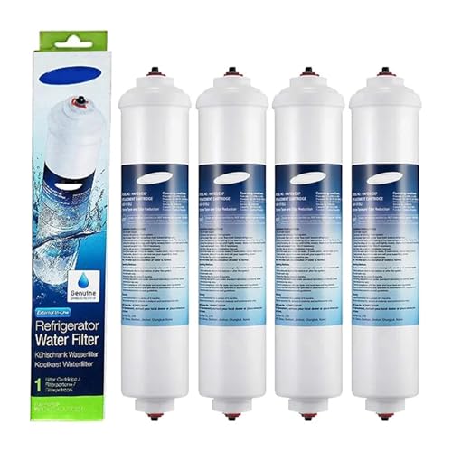 UTSKWD Filtro de agua en línea for refrigerador DA29-10105J, compatible con Aqua-Pure Plus, compatible con HAFEX EXP, compatible con Samsung(4pcs/set)