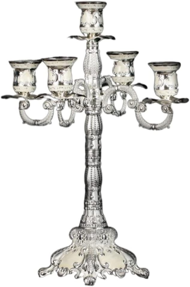 European Retro Home Hotel Wedding Romantic Candlelight Dinner Alloy Candlestick Gift