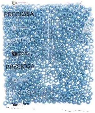 John Bead Czech Glass Seed Beads 32/0 (8mm) Opaque Blue/Sfinx 250Grams Beads for DIY Arts Crafts Jewelry Bracelets Necklaces Earrings Making