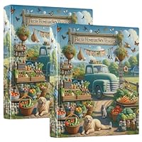 3-Ring Ordner 3,8cm Mit Enten-Muster - Rutschfester Metallclip Für Schule & Büro