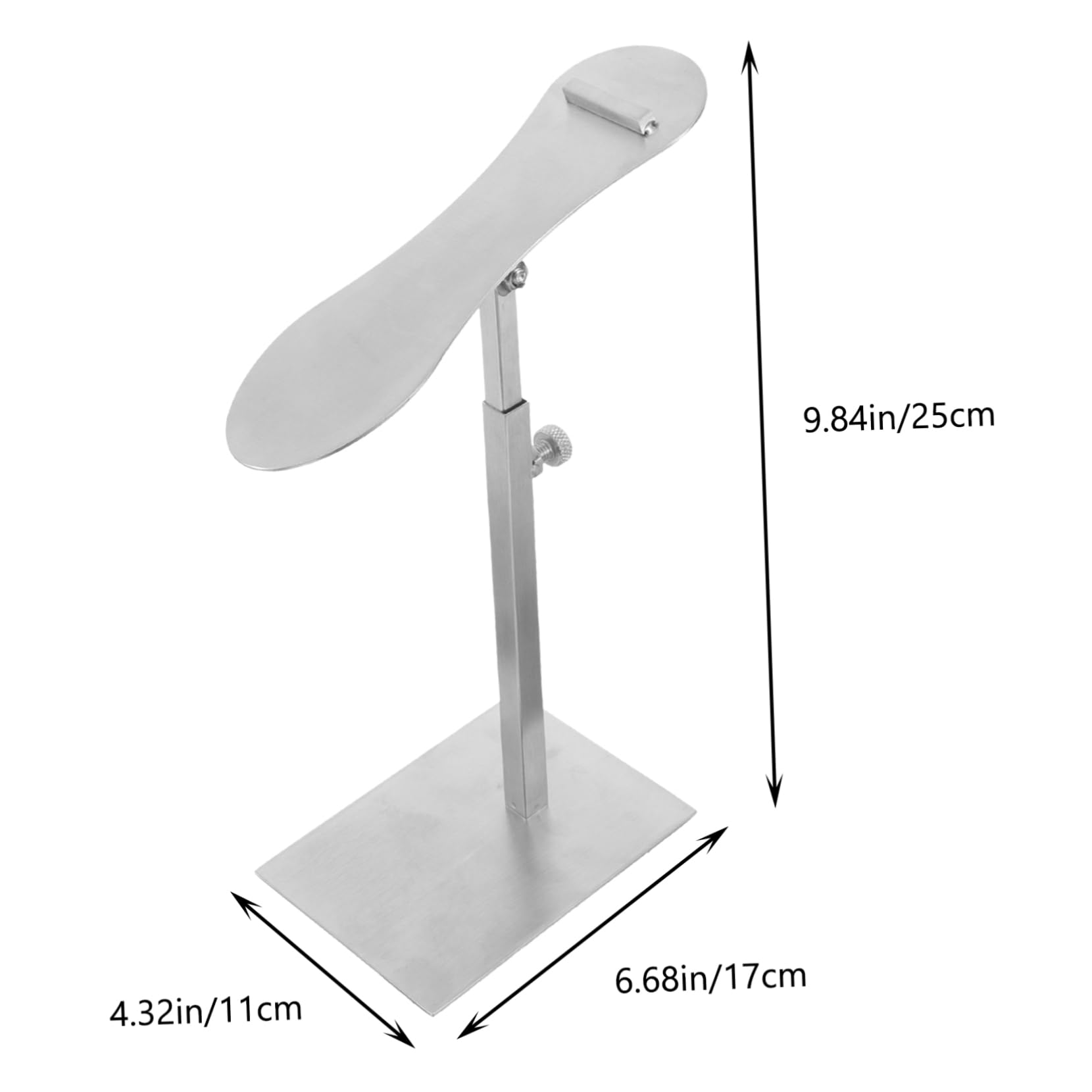 SOLUSTRE Adjustable Metal Shoe Display Stand for Store High Heel Shoe Rack for Shopping Mall Space Saving Organizer