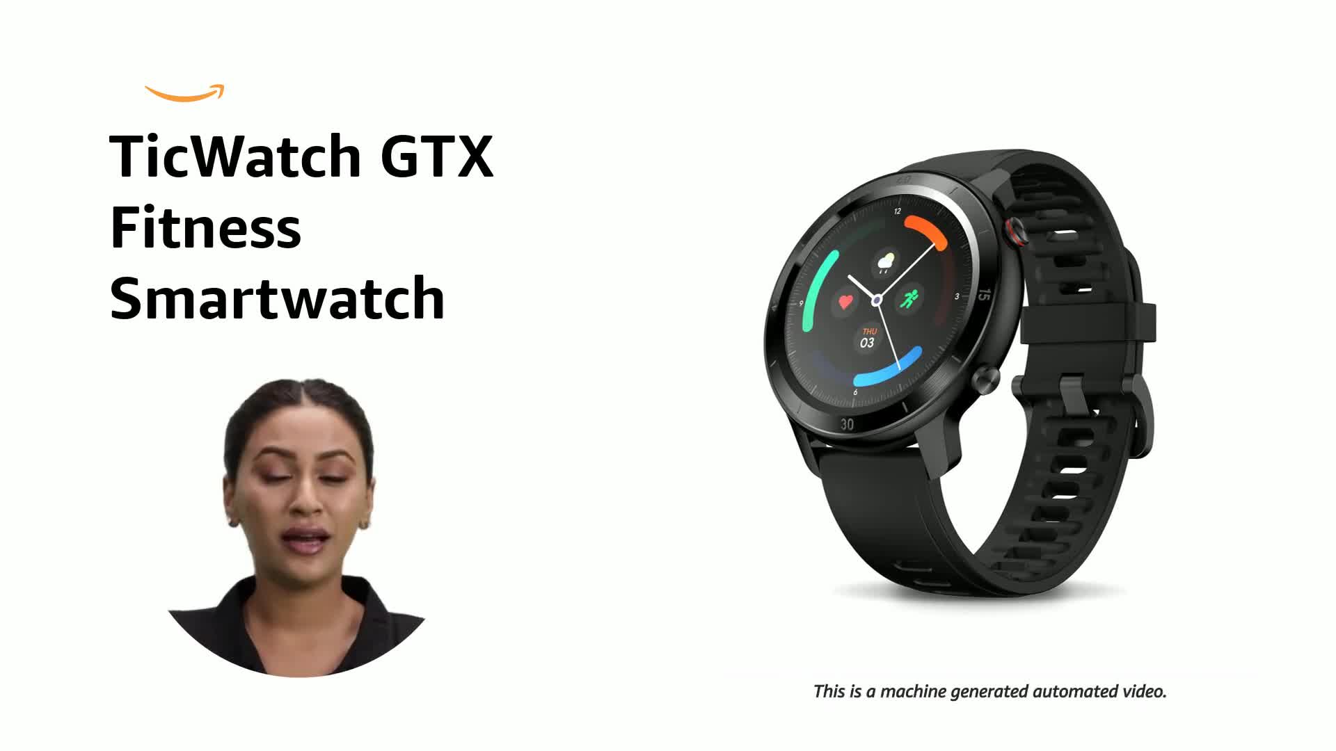 TicWatch GTX Fitness Smartwatch, Up to 10 Days Battery Life, Heart 