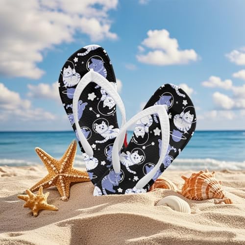 Boy Girl Flips Flops for Kids Cartoon Print Slip-on Thong Sandals Kids Slides for Beach Swim Pool4