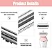 2Pcs Lady Replacement Shaving Foil Head for BRL130 BRL140 BRL175 BRL146 BRE620 BRE630 BRE634 BRE640 BRE650 BRE651 BRE652, Electric Ladyshaver Replacement Blades Accessories with Brush for Wet & Dry