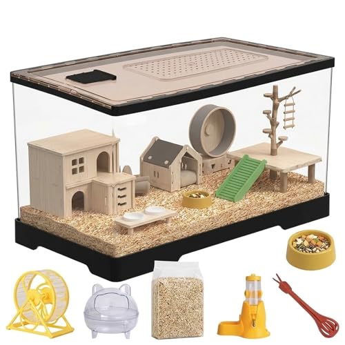 �n���X�^�[�P�[�W �������p 30.5×18.5×18.5cm ���� �ϊ��� �E���h�~ �ʋC���ǍD DIY�\ �������ȒP �n���l�Y�~����P�[�W �����j���O�z�C�[�� ���� �����t�� �ςݏd�ˉ\ �P�i (���̃P�[�W+�����j���O�z�C�[��+����+����+�y�b�g,